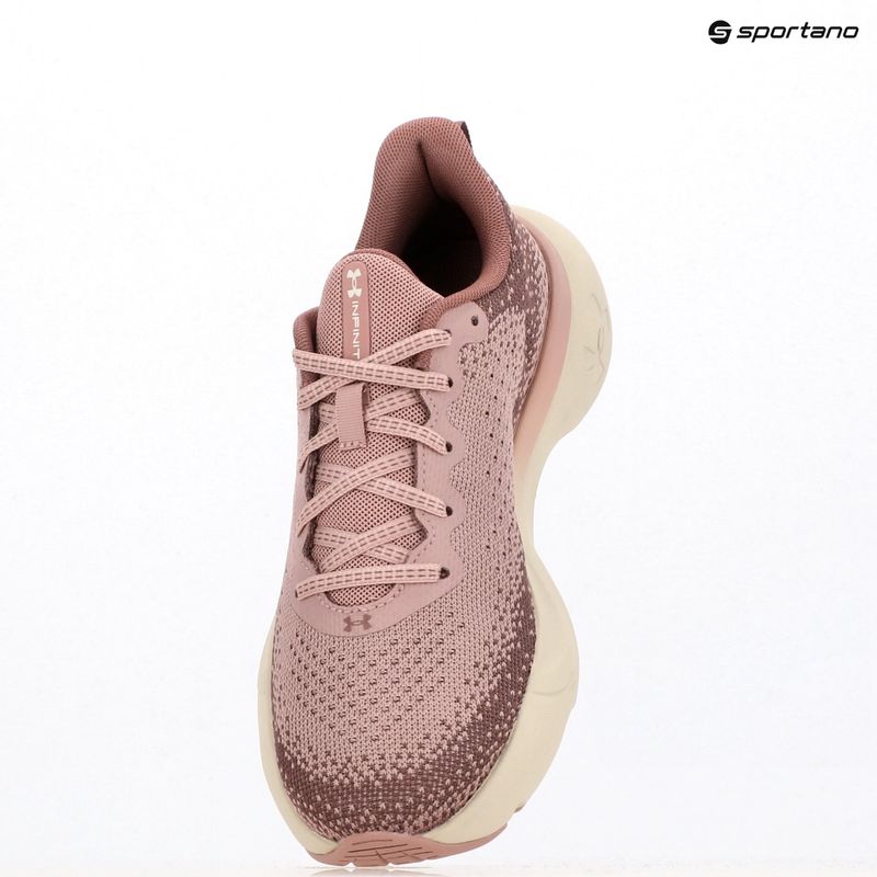Încălțăminte de alergare pentru femei Under Armour Infinite tourmaline pink/maroon mist/summit white 9