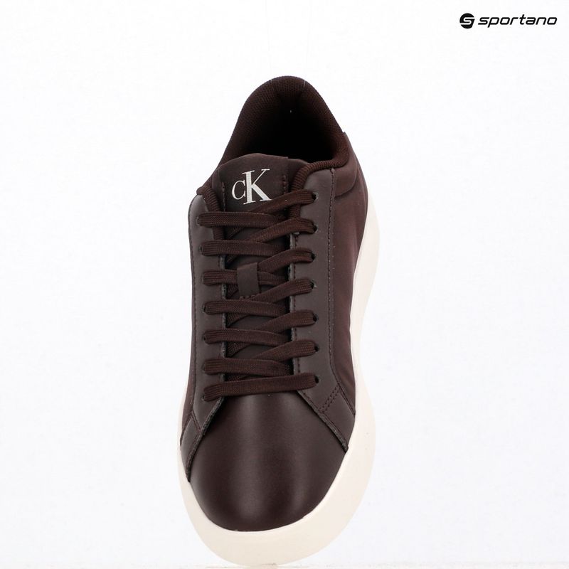Încălțăminte pentru femei Calvin Klein YW0YW01781 3 Cupsole Laceup PU MG bordeaux/bright white 9