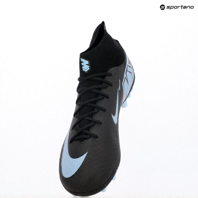 Încălțăminte de fotbal pentru bărbați Nike Mercurial Superfly 10 Academy AG black/ice blue 9