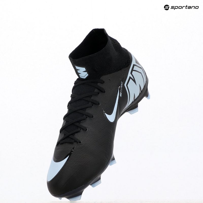 Încălțăminte de fotbal pentru bărbați Nike Mercurial Superfly 10 Pro FG black/ice blue 18