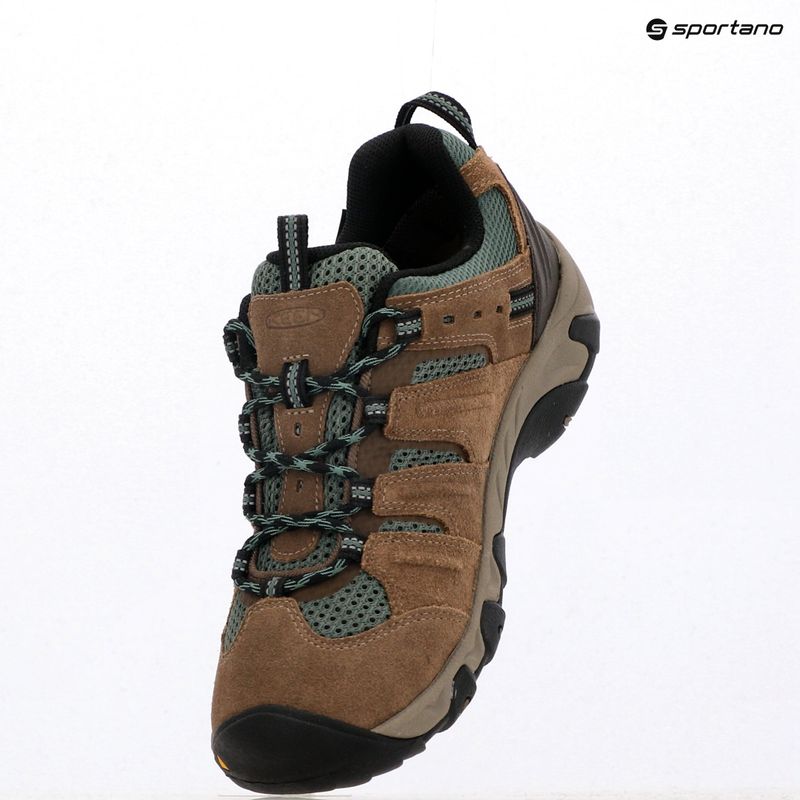 Încălțăminte de trekking pentru femei KEEN Headout Waterproof shitake/dark forest 9