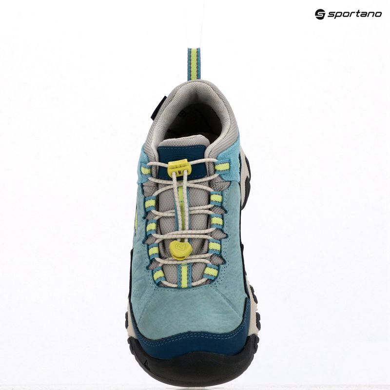 Încălțăminte de trekking pentru copii KEEN Targhee IV Low Waterproof reef waters/daiquiri green 9
