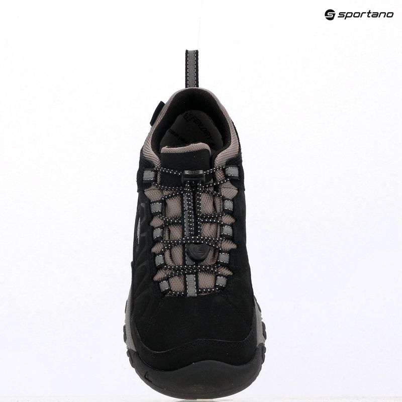 Încălțăminte de trekking pentru copii KEEN Targhee IV Low Waterproof black/steel grey 9