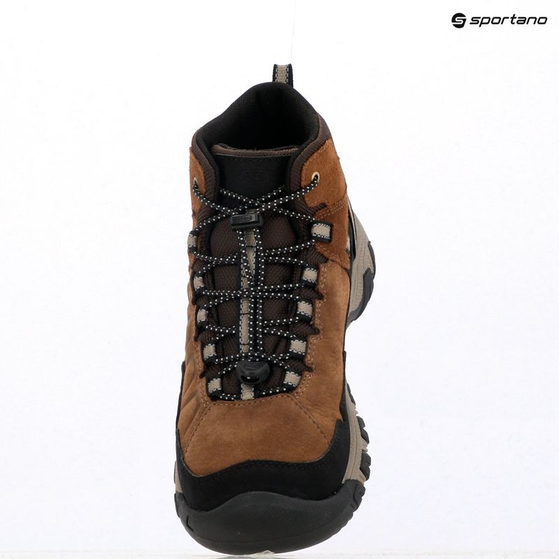Încălțăminte de trekking pentru copii KEEN Targhee IV Mid Waterproof bison/brindle 12