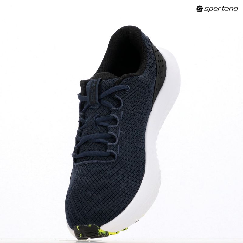 Încălțăminte de alergare pentru bărbați Under Armour Charged Surge 4 washed navy/black/high vis yellow 9