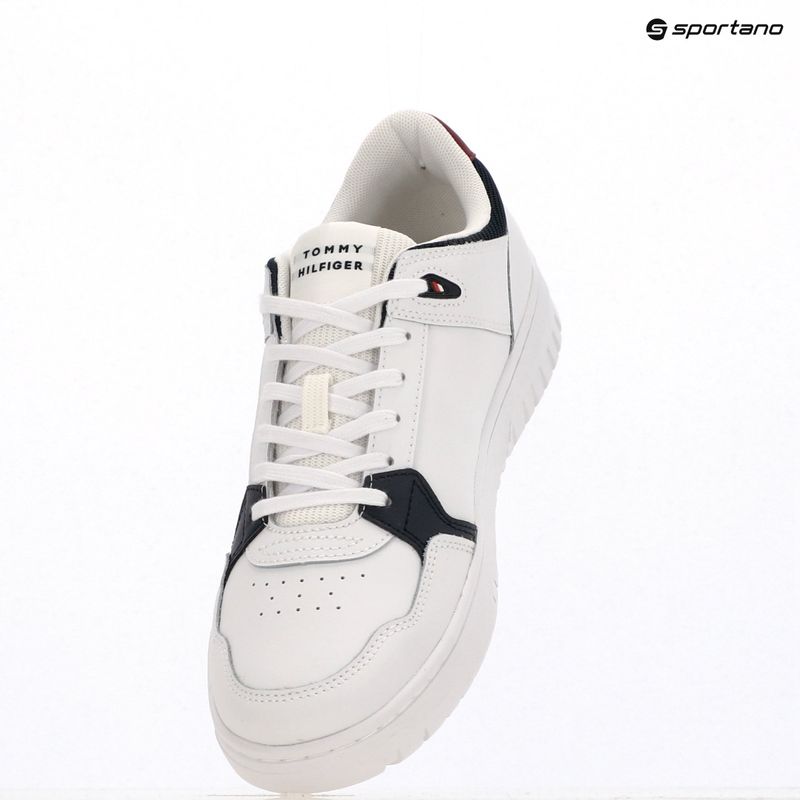 Încălțăminte pentru bărbați Tommy Hilfiger Basket Core Lite Lth Mix white 9