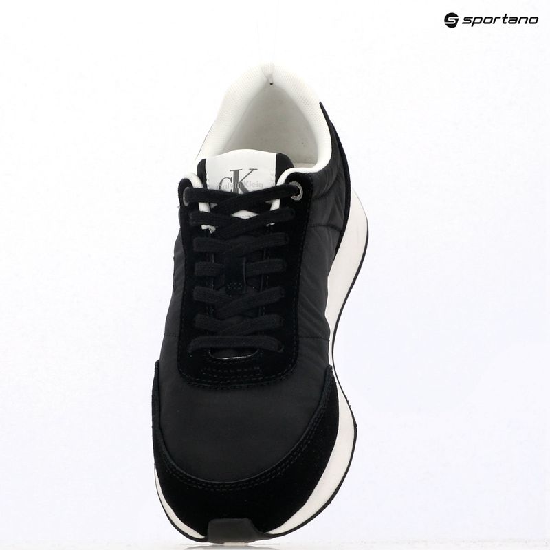 Încălțăminte pentru femei Calvin Klein YW0YW01990 Retro Runner Lace Up Nylon MG black/bright white 9