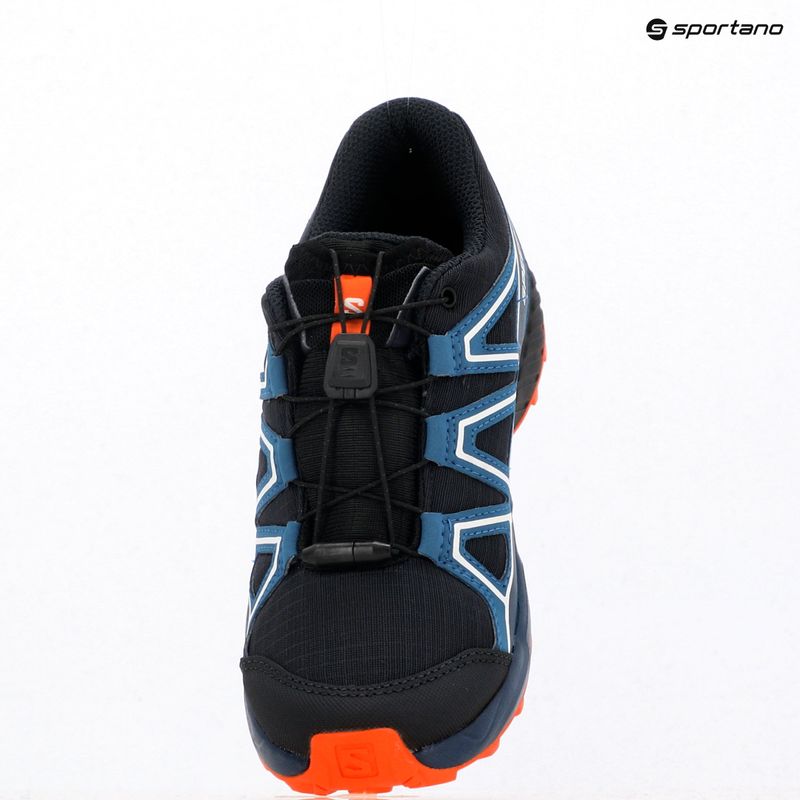 Încălțăminte de alergare pentru copii Salomon Speedcross Waterproof dark navy/dark blue/red orange 10