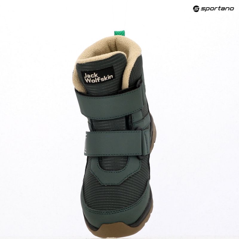 Încălțăminte pentru copii Jack Wolfskin Polar Bear-B Texapore Mid Vc mystic green 11