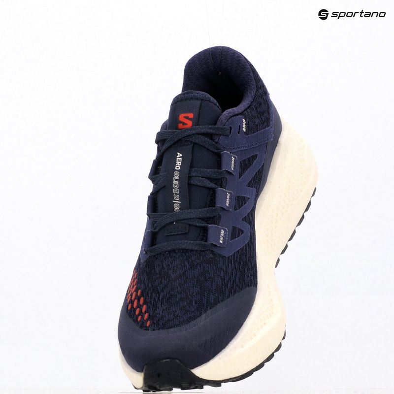 Încălțăminte de alergare pentru femei  Salomon Aero Glide 3 Gravel astral aura/vanilla ice/haute red 10