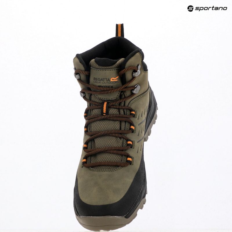 Încălțăminte de trekking pentru bărbați REGATTA Blake olive night/pumpkin spice 19