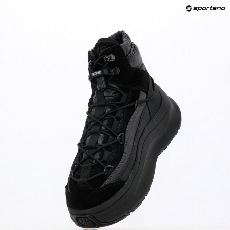 Ghete de zăpadă pentru bărbați Moon Boot Moon247 Xlace Mid black 9