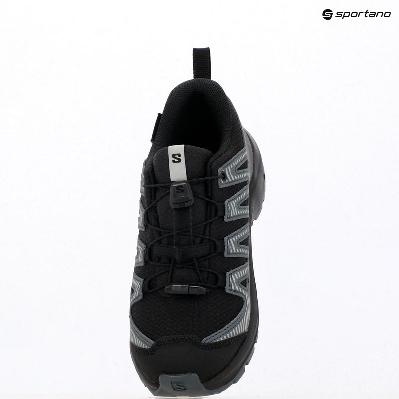Încălțăminte de trekking pentru copii  Salomon XA Pro 3D V8 Waterproof black/turbulence/quarry 14