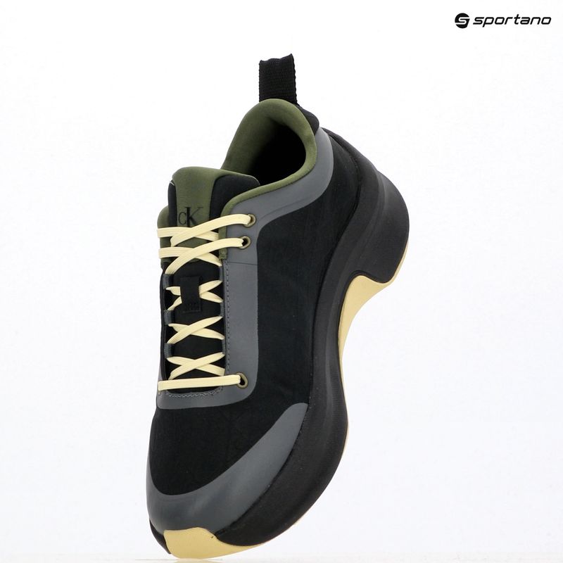 Încălțăminte pentru bărbați Calvin Klein YM0YM01456 Chunky Runner Lace Up Mix Aop black/medieval forest/coal/lime 9