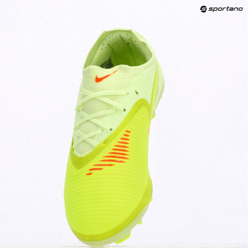 Ghete de fotbal pentru copii Nike Phantom 6 Low Pro FG/MG hyper crimson/limelight/black 12