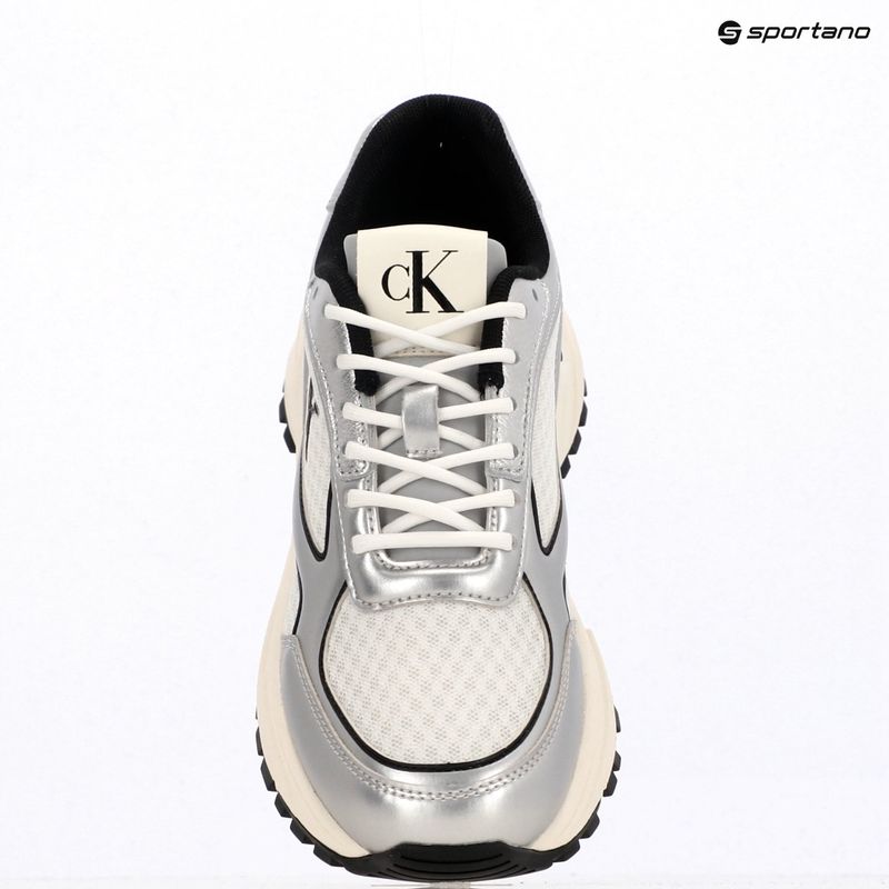 Încălțăminte pentru femei Calvin Klein YW0YW02063 Hike Runner Lace Up Mesh Mix silver/black/bright white 9
