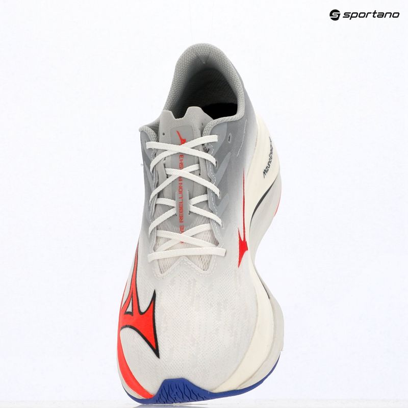 Încălțăminte de alergare pentru bărbați  Mizuno Wave Rebellion Flash 3 white/fiery coral 2/iris bloom 10