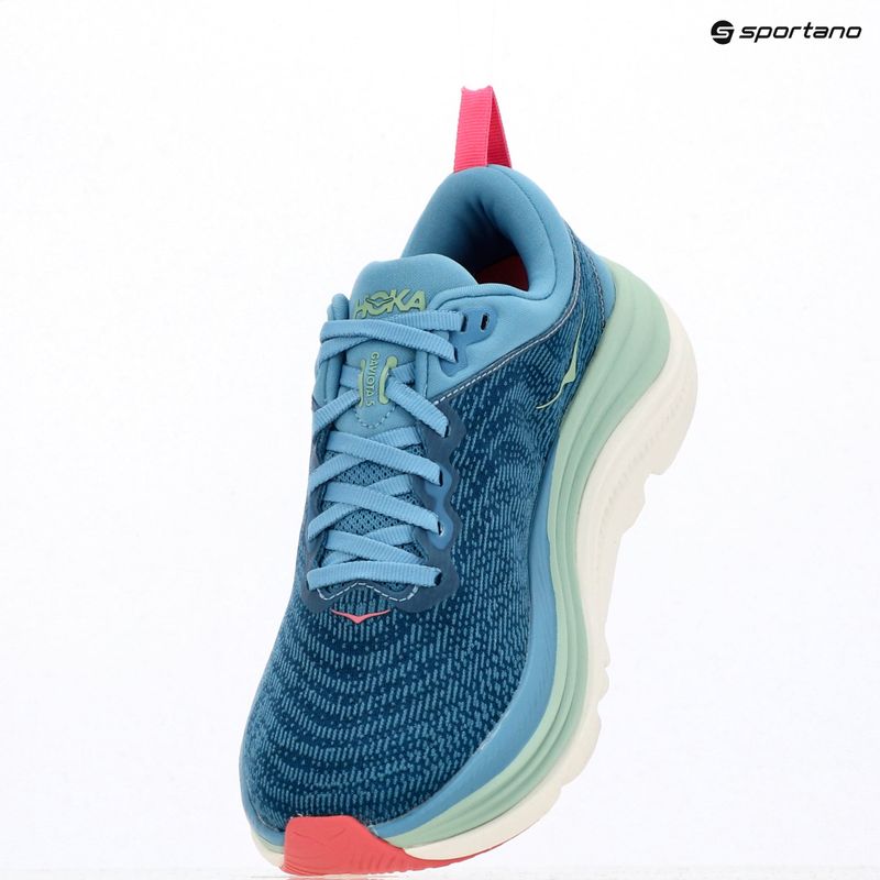 Încălțăminte de alergare pentru femei  HOKA Gaviota 5 alpine blue/jadeite 10