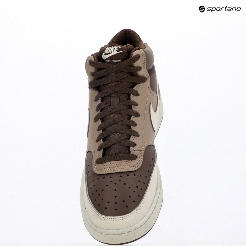 Încălțăminte pentru bărbați Nike Court Vision Mid Next Nature baroque brown/mink brown/light bone 11