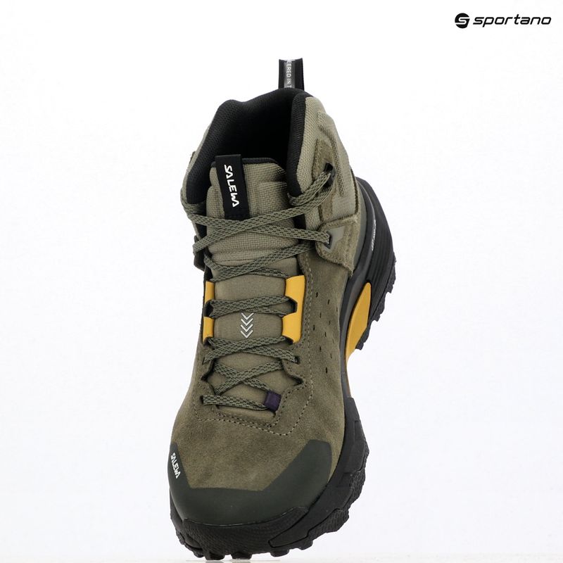 Încălțăminte de trekking pentru bărbați Salewa Pedroc 2 Leather Mid PTX faded green/dark olive 9