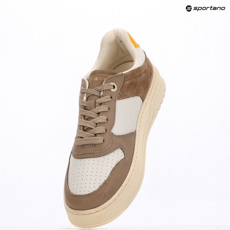 Încălțăminte pentru femei Tommy Hilfiger Sporty Cupsole Tumbled Leather coastal taupe/ecru/yellow 9