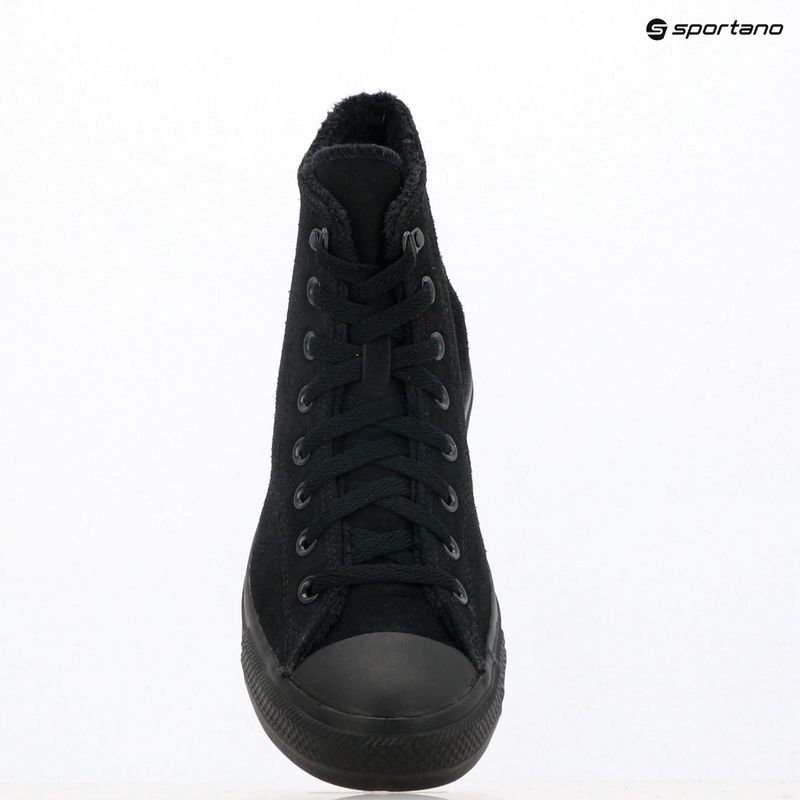Încălțăminte Converse Chuck Taylor All Star Hi din piele întoarsă, blană sintetică black 9