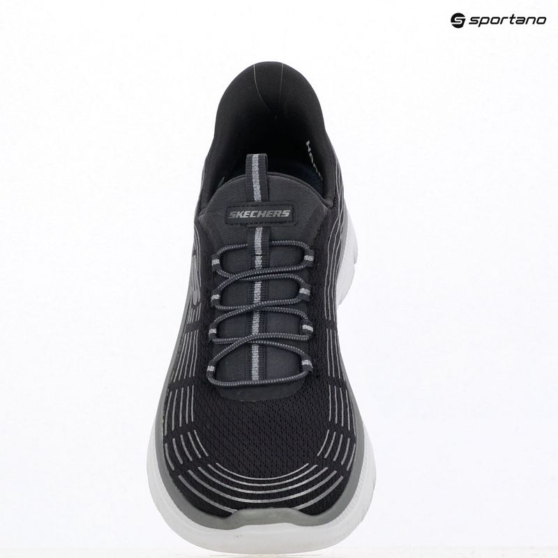 Încălțăminte pentru femei SKECHERS Summits Plus Soft Luster charcoal/silver 9