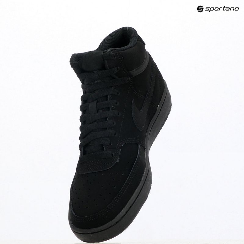Încălțăminte pentru bărbați Nike Court Vision Mid black/black/black 17