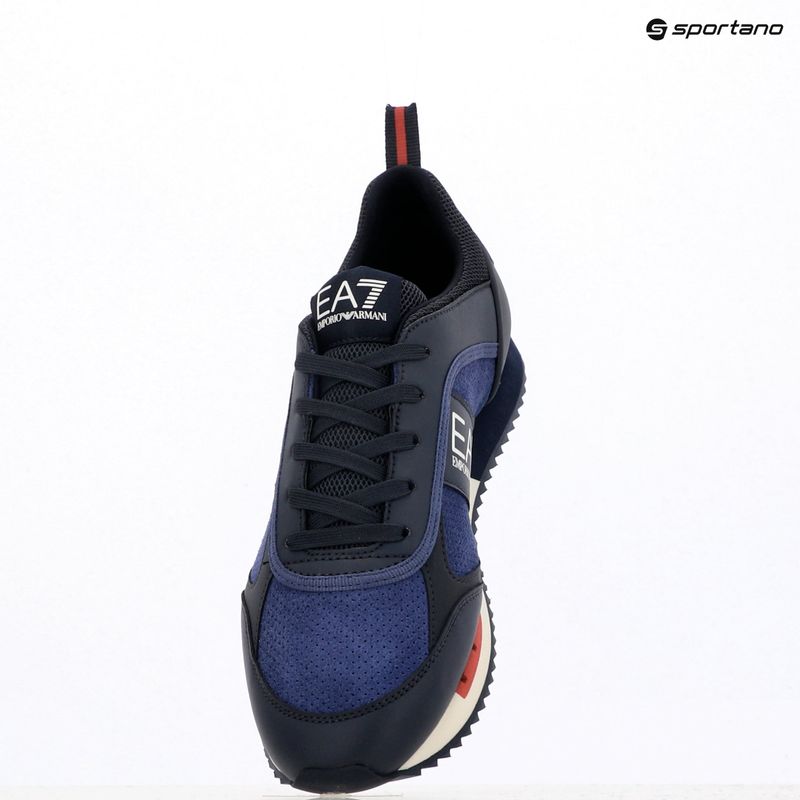 Încălțăminte EA7 Emporio Armani Black & White Suede sky captain / deep cobal / mineral 16