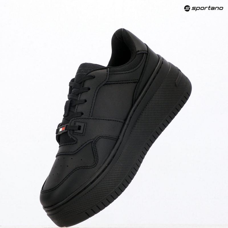 Încălțăminte pentru femei Tommy Jeans Retro Basket Flatform Ess triple black 9