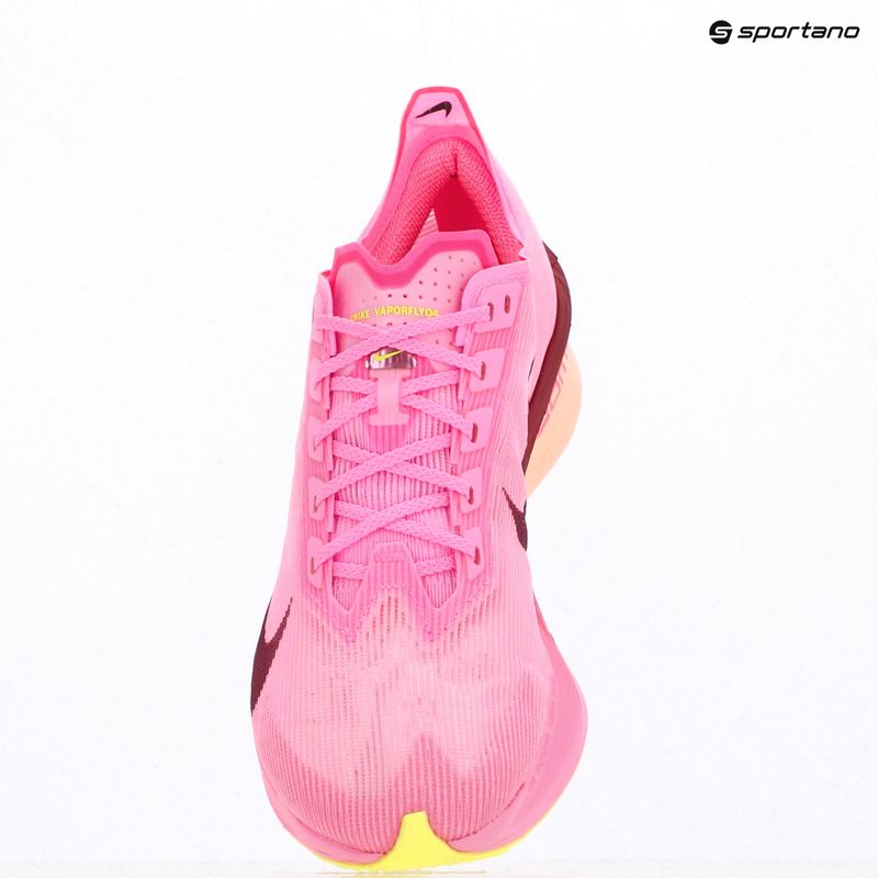 Încălțăminte de alergare pentru femei Nike Vaporfly 4 Pink Spell/Hyper Pink/Volt Ice/Bordeaux 9