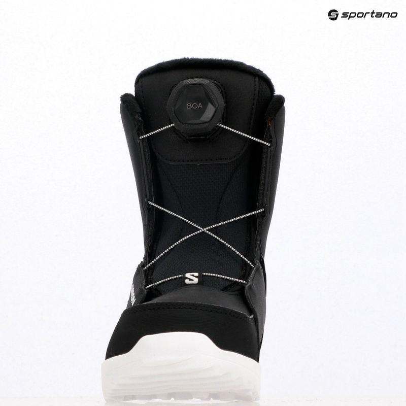 Încălțăminte de snowboard pentru copii Salomon Whipstar Boa Jr black/black/white 7