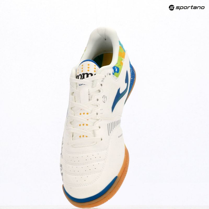 Încălțăminte de fotbal pentru bărbați Joma DZ-7 IN white/royal blue 9