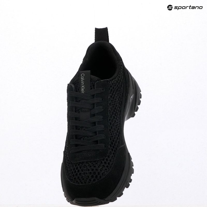Încălțăminte pentru femei Calvin Klein YW0YW02030 Hike Runner Lace Up Techmix triple black 9