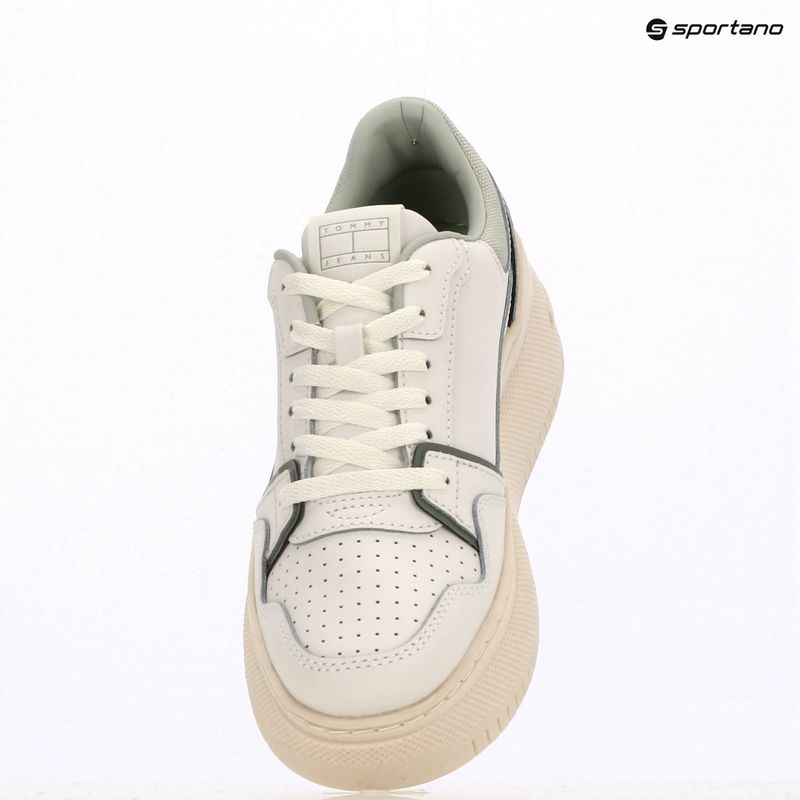 Încălțăminte pentru femei Tommy Jeans Retro Basket Flatform ecru/misty sage 9