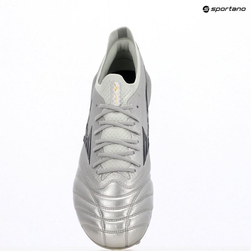 Ghete de fotbal pentru bărbați Mizuno Morelia Neo IV β Japan Fg galaxy silver/8605c/coolgray3c 9