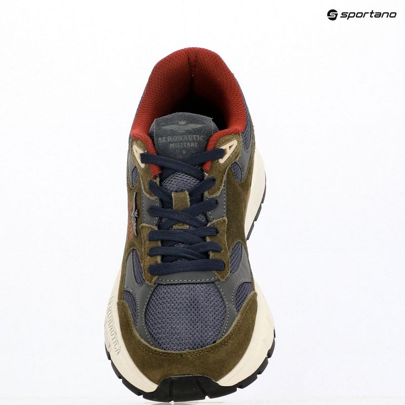 Încălțăminte pentru bărbați Buty Aeronautica Militare 252SC0318UCT04248 verde militare/blu navy 9