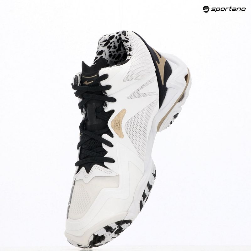 Încălțăminte de volei Mizuno Wave Lightning Z8 Mid White/Black/Gold 15