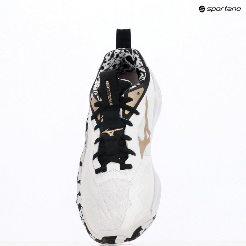 Încălțăminte de handbal Mizuno Wave Stealth Neo 2 white/black/ge gold 15