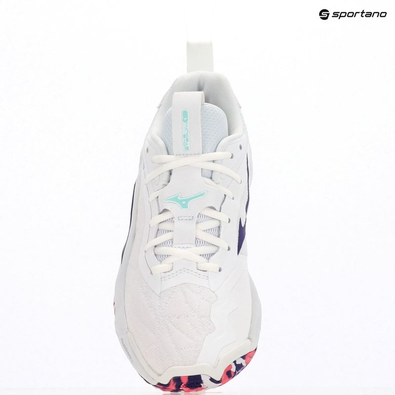 Încălțăminte de handbal Mizuno Wav Stealth Neo 2 white/violet indigo/camellia rose 12