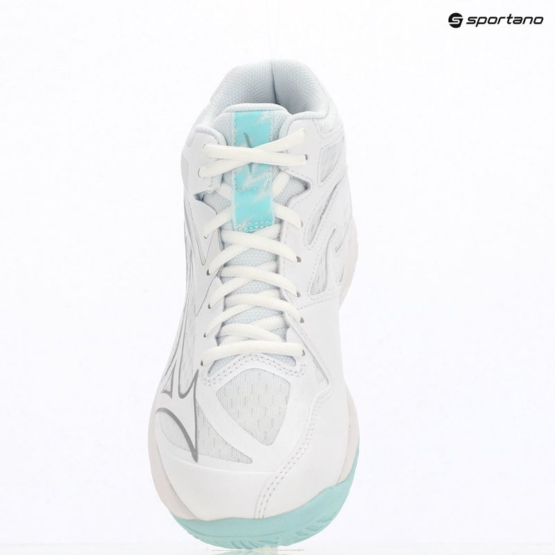 Încălțăminte de volei pentru femei Mizuno Thunder Blade Z Mid white/blue tint 15