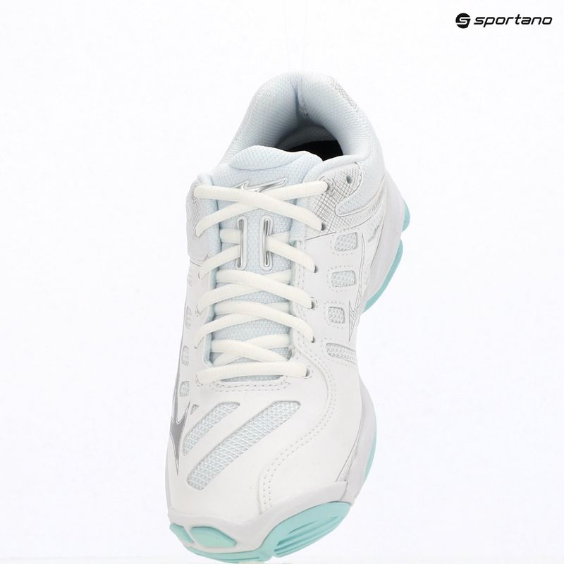 Încălțăminte de volei pentru femei Mizuno Wave Voltage 2 white/blue tint 14