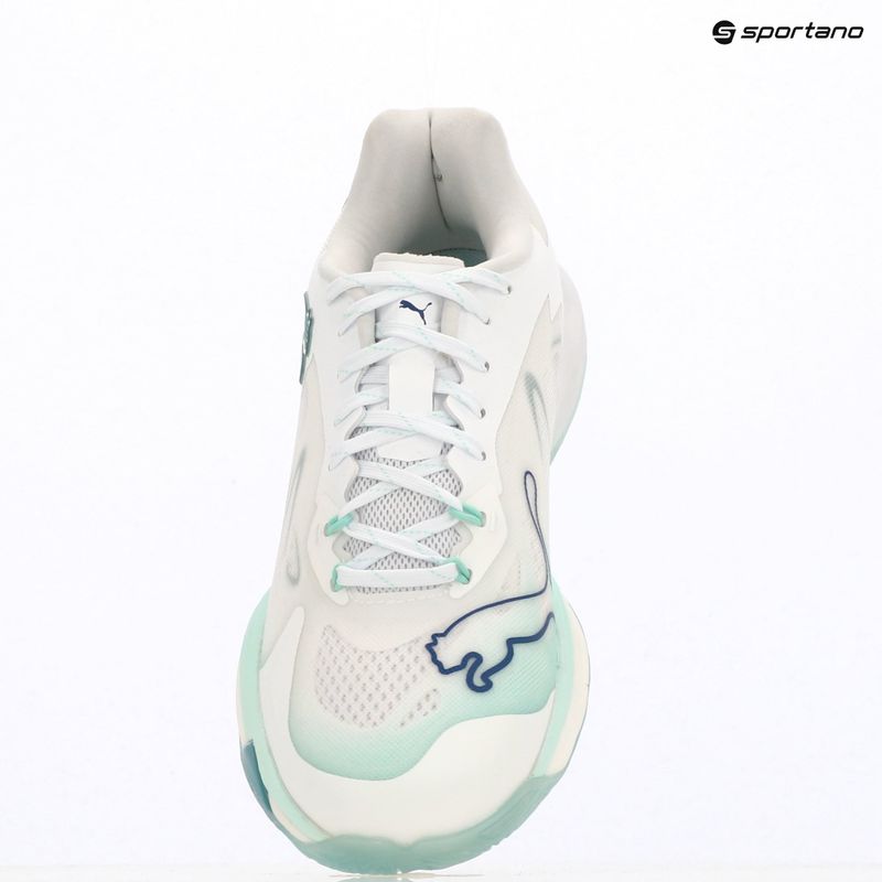 Încălțăminte de handbal pentru femei PUMA Vantage Nitro Game On puma white/baltic blue/fresh water 16