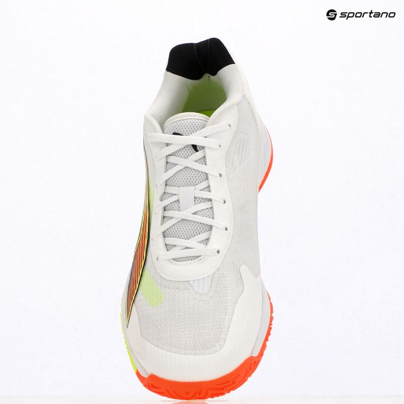 Încălțăminte de handbal PUMA Accelerate Turbo 4 Game On puma white/glowing red/ultra blue 16
