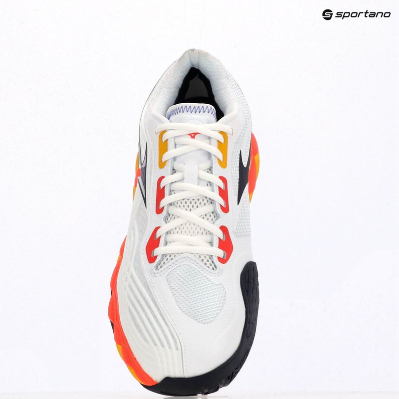 Încălțăminte de tenis Mizuno Wave Enforce Tour 6 AC white/fiery coral 2/citrus 12