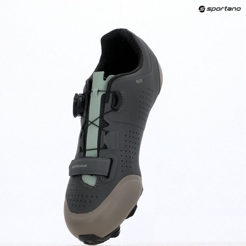Încălțăminte de ciclism MTB pentru bărbați Northwave Razer dark grey/sage 12