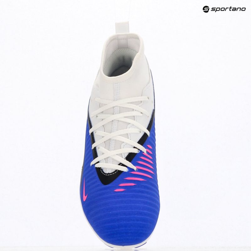 Încălțăminte de fotbal pentru bărbați Nike Phantom 6 High Club FG/MG racer blue/white/pink blast 12