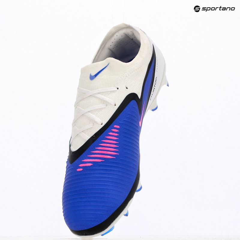 Încălțăminte de fotbal pentru bărbați Nike Phantom 6 Low Pro FG racer blue/white/pink blast 12