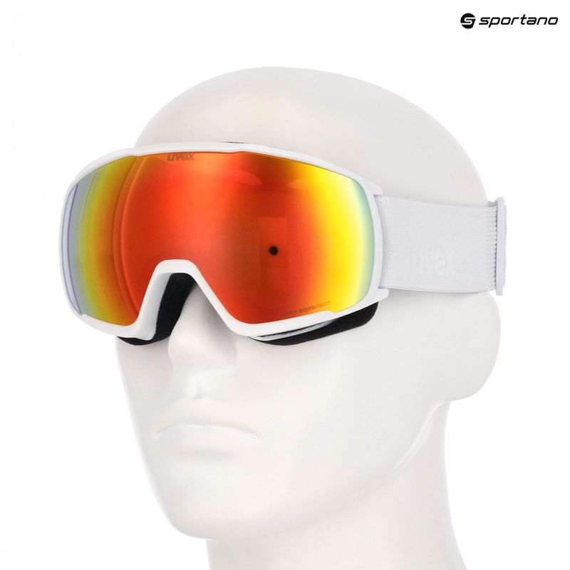 Ochelari de schi UVEX Victorious S FM white matt/mirror orange 10