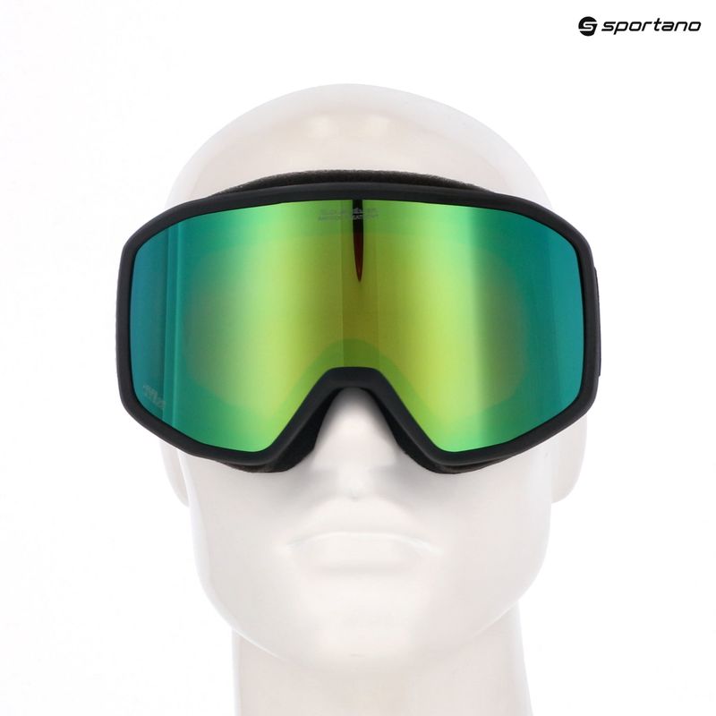 Ochelari de snowboard pentru bărbați Quiksilver Harper black/clux ml green 6